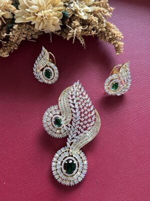 Padmini Diamond Pendant Set