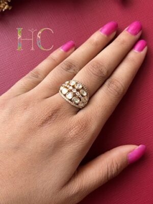 Narmada Kundan Ring