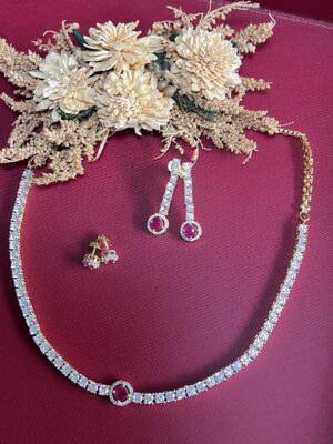 Rekha Diamond Necklace Set